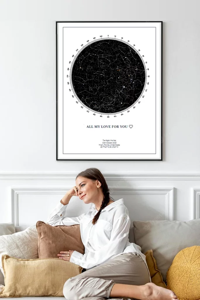 Mapa estelar decorativo