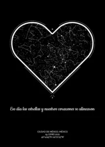 Mapa Estelar Vertical Corazon 1