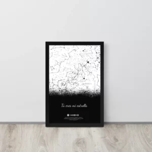 Mapa Estelar Blanco Y Negro