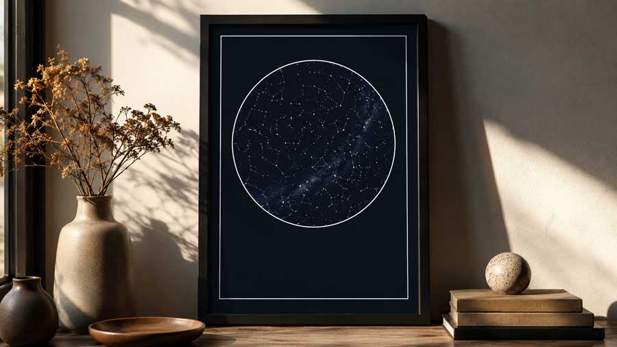 ¿Cuánto cuesta un mapa estelar personalizado? Precio y factores clave